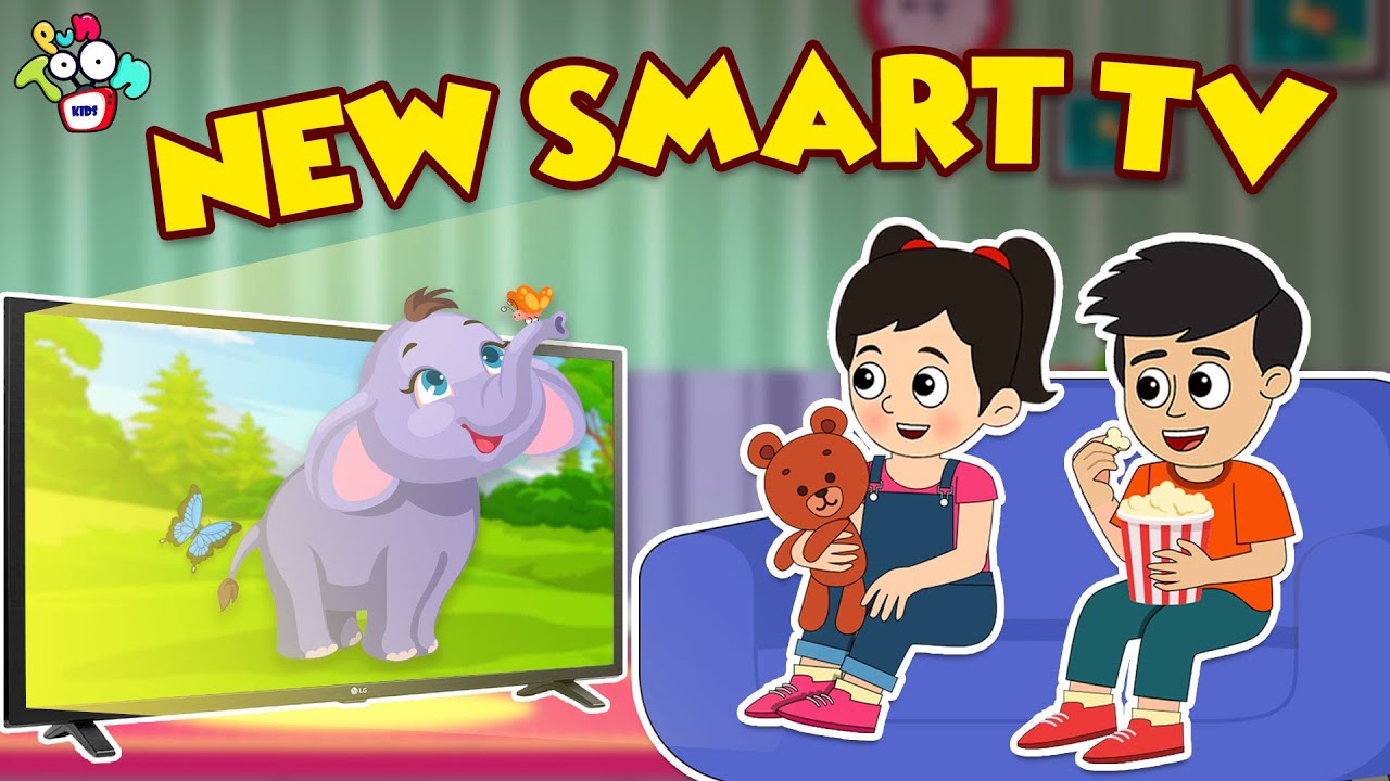 New Smart Tv | Gattu's New TV | Animated Stories | English Cartoon | Moral Stories | PunToon Kids
