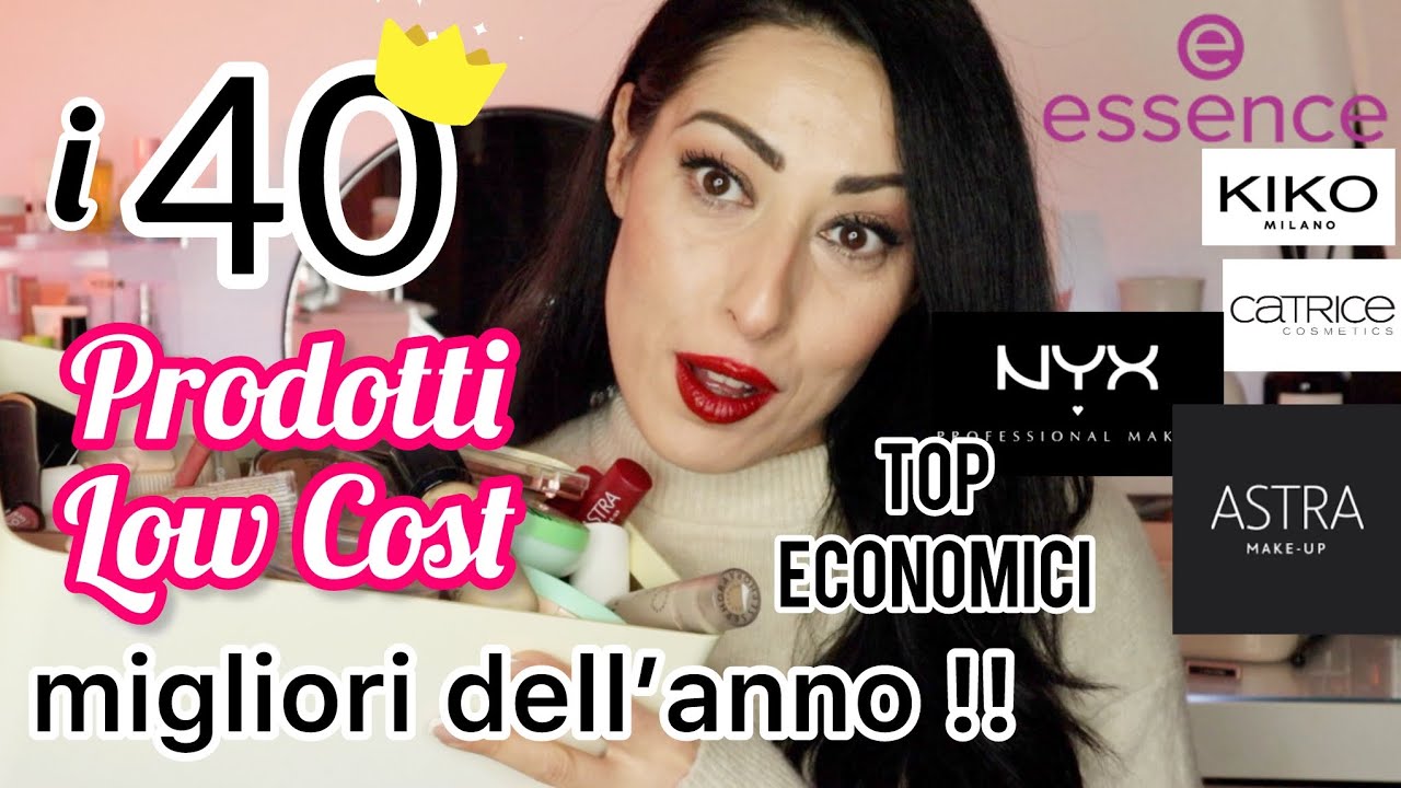 I 40 PRODOTTI MAKE-UP LOW COST  MIGLIORI DELL'ANNO | economici ma top 🔝