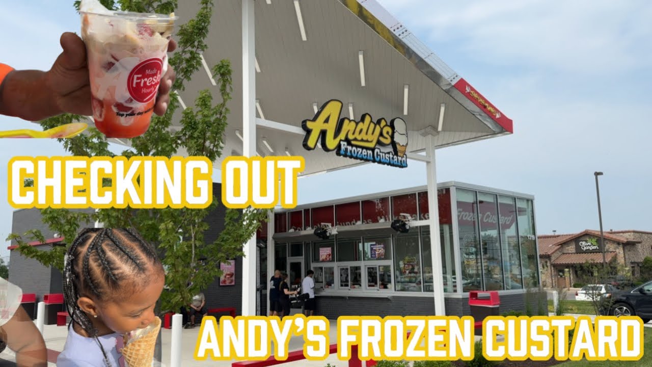 CHECKING OUT CHICAGOS ANDYS FROZEN CUSTARD WITH MY GRANDBABIES