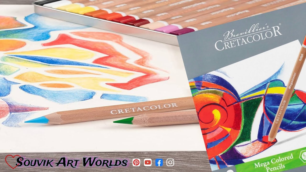 CretaColor Mega Colour Pencil Unboxing / New Colour Pencil Unboxing / Multicolour Pencil Unboxing