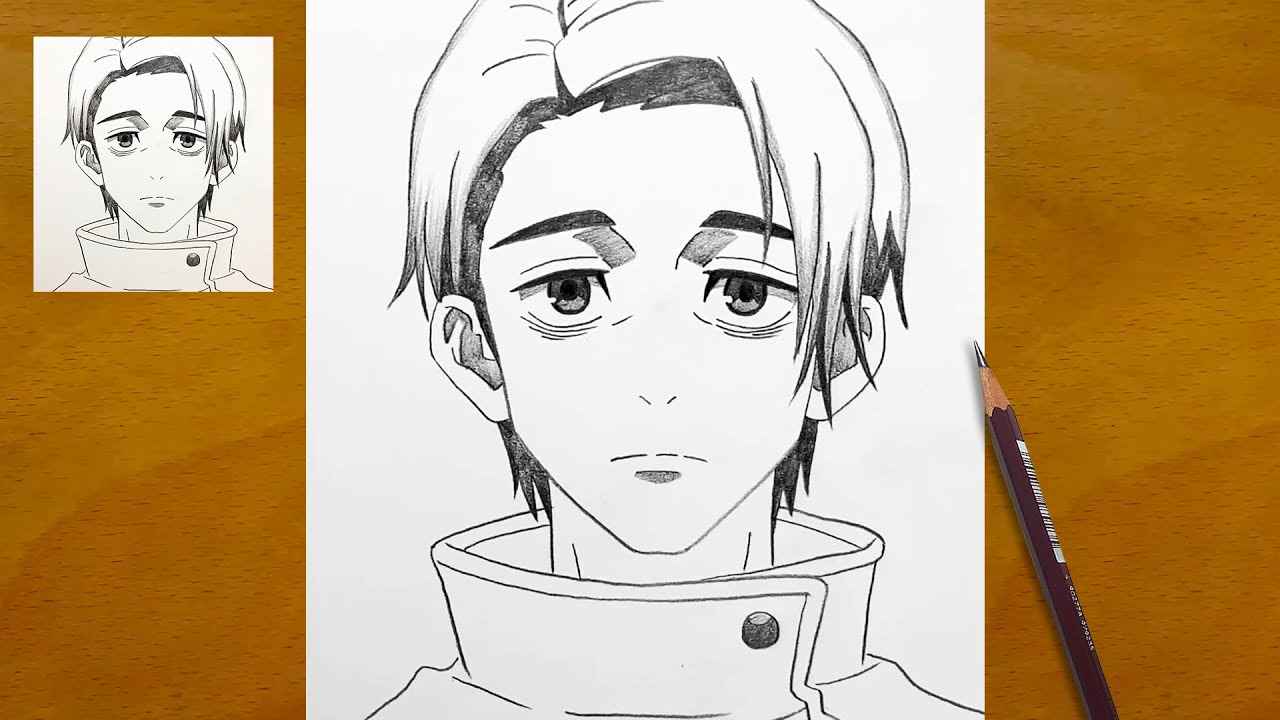 How to Draw Yuta Okkotsu | Step-by-Step Anime Sketch Process | yuta drawing