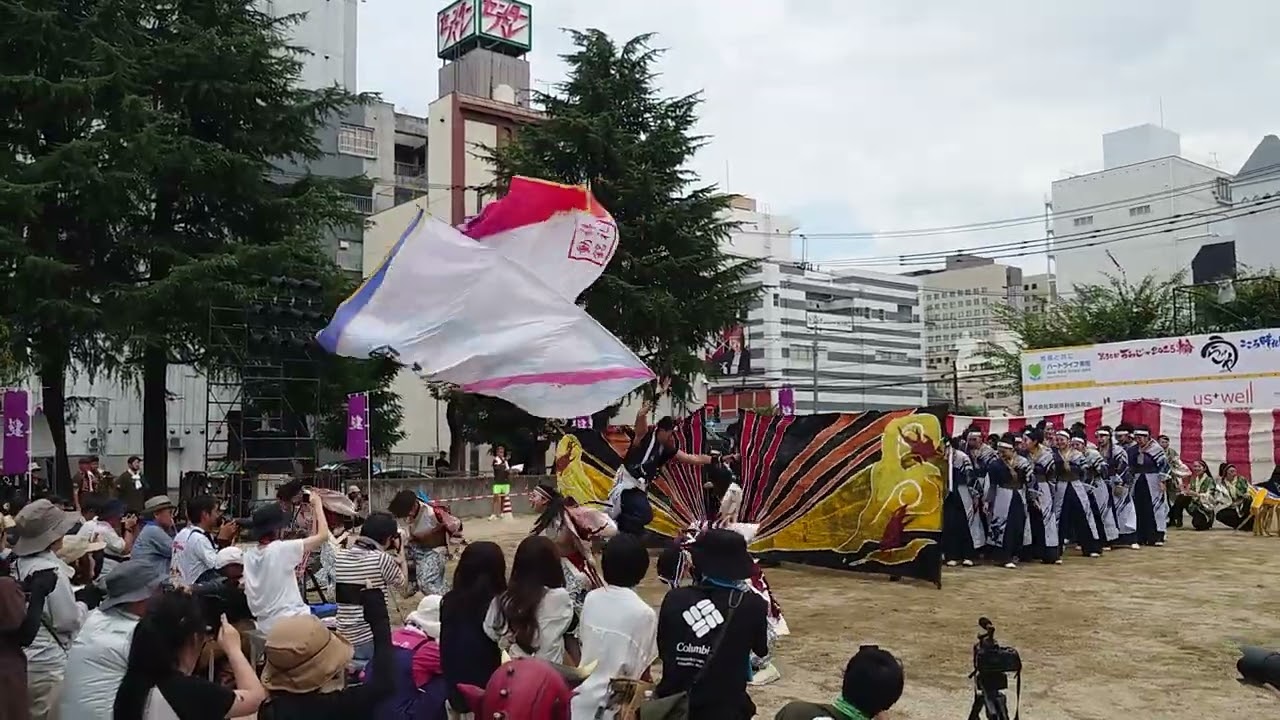 岡山うらじゃ連　蓮雫　うらじゃ2025下田町演舞場1日目
