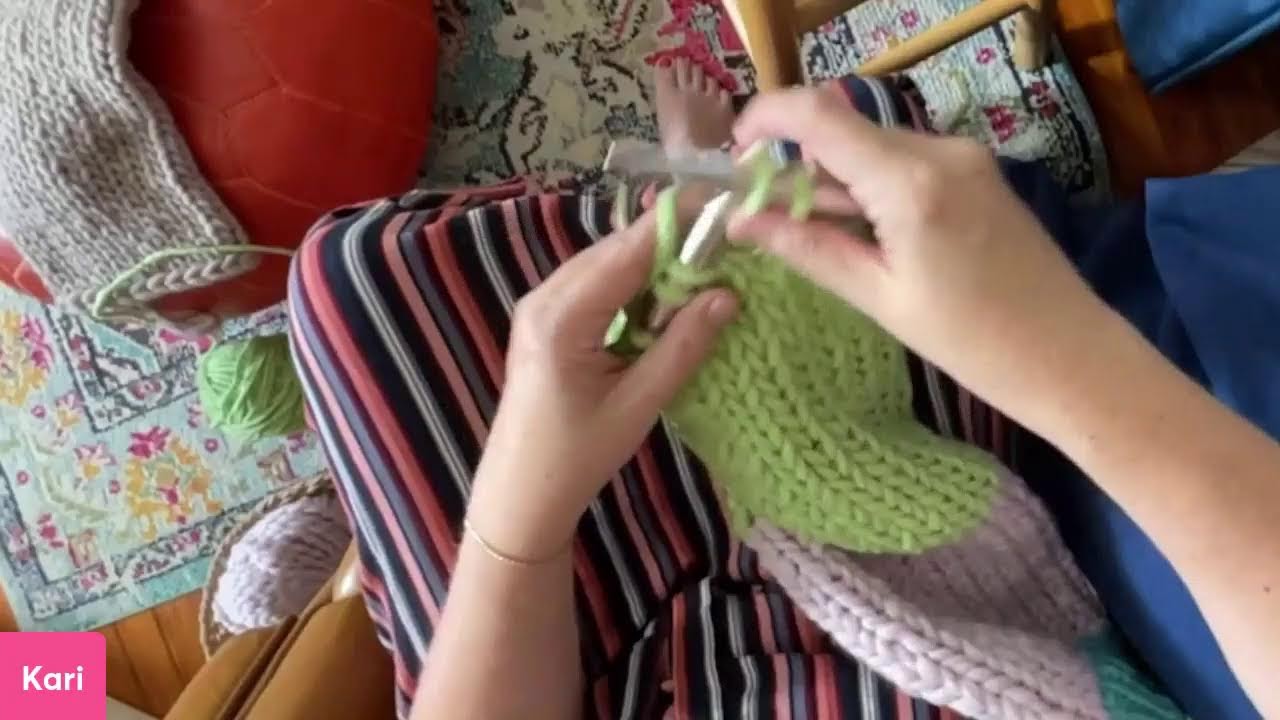 Knit a sleeve with me | Knitalong  - 12 Day Sweater Challenge - The Spinning Hand