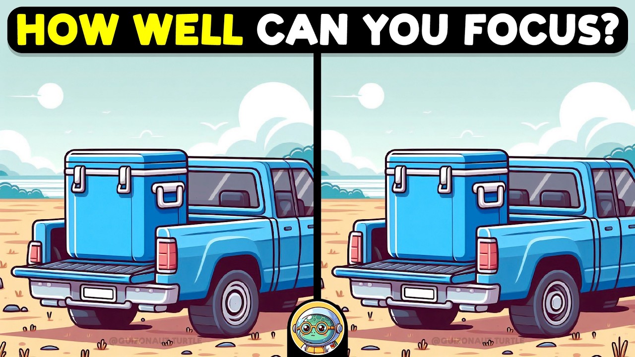🐢🧩 Brain Teaser Alert! Find the Differences Now! 🧩🐢 | Quizonaut Turtle