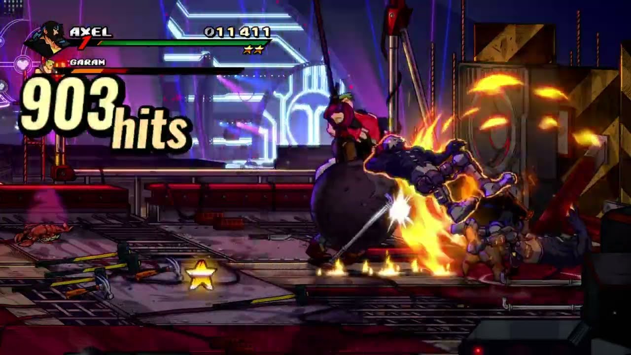 Streets of Rage 4 - Stage 10  + Cursed Arcade Full Combo Mania+ Axel Rank S Perfect 210k v8