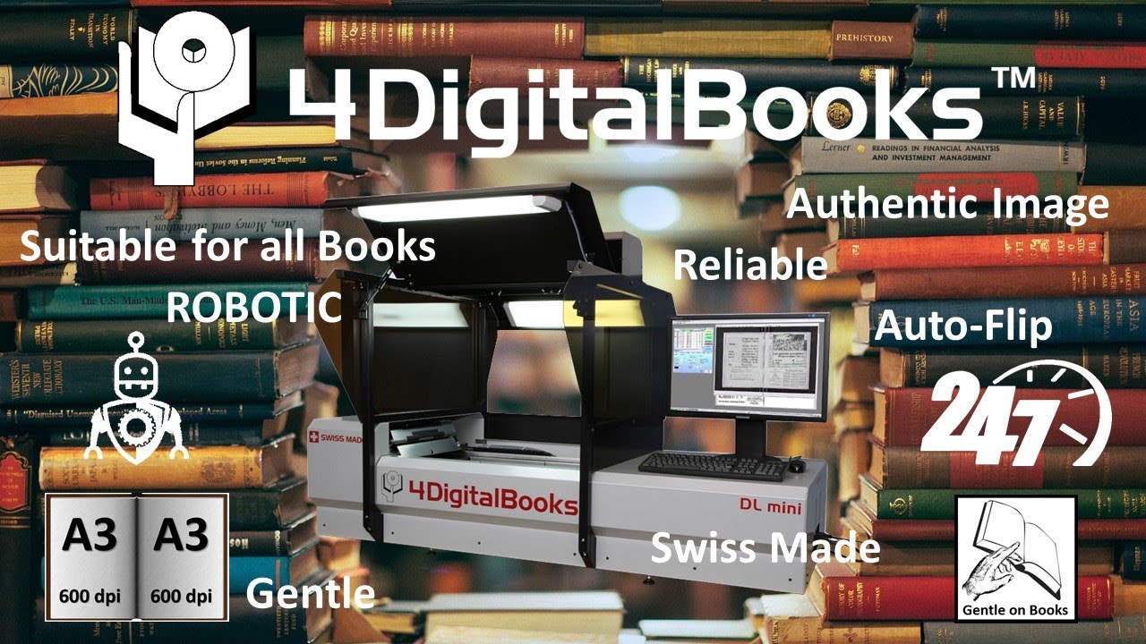 4DigitalBooks DL-Mini Robot Auto-Flip Book Scanner