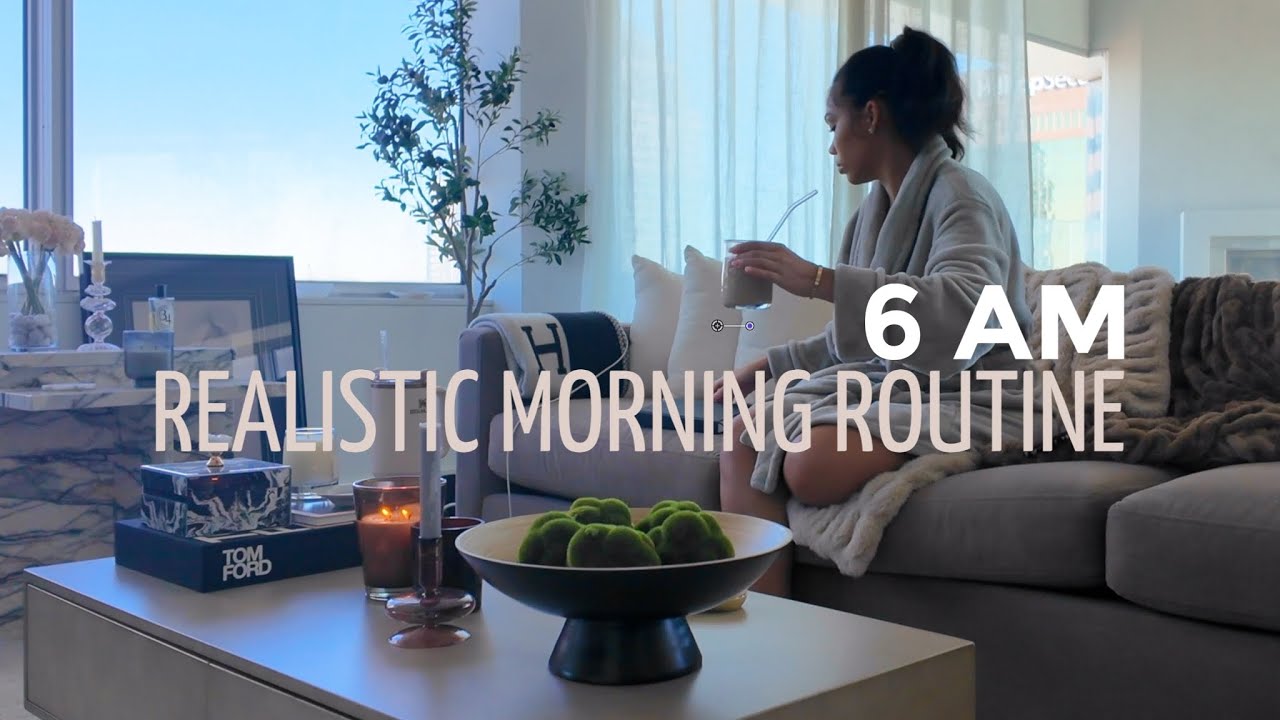 VLOG| 6AM REALISTIC MORNING ROUTINE + A DAY IN MY LIFE AT HOME| Briana Monique’