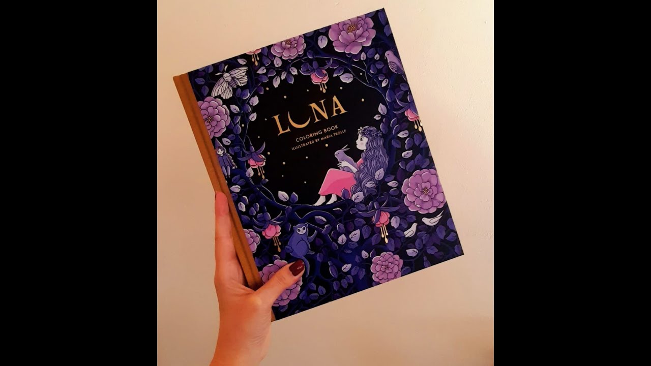 Flip Through Livro Luna Coloring Book- Maria Trolle