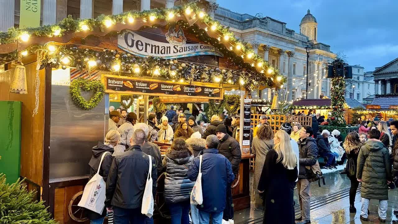 London Christmas Market 2025 Mayfair Christmas Lights 2025 London Boxing Day 4K HDR