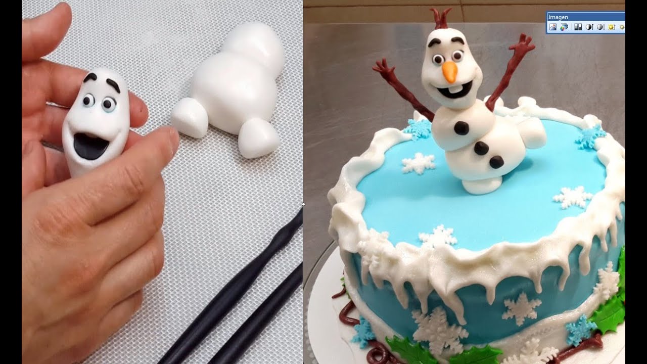 OLAF Frozen Cake  - How to make by Cakes StepbyStep