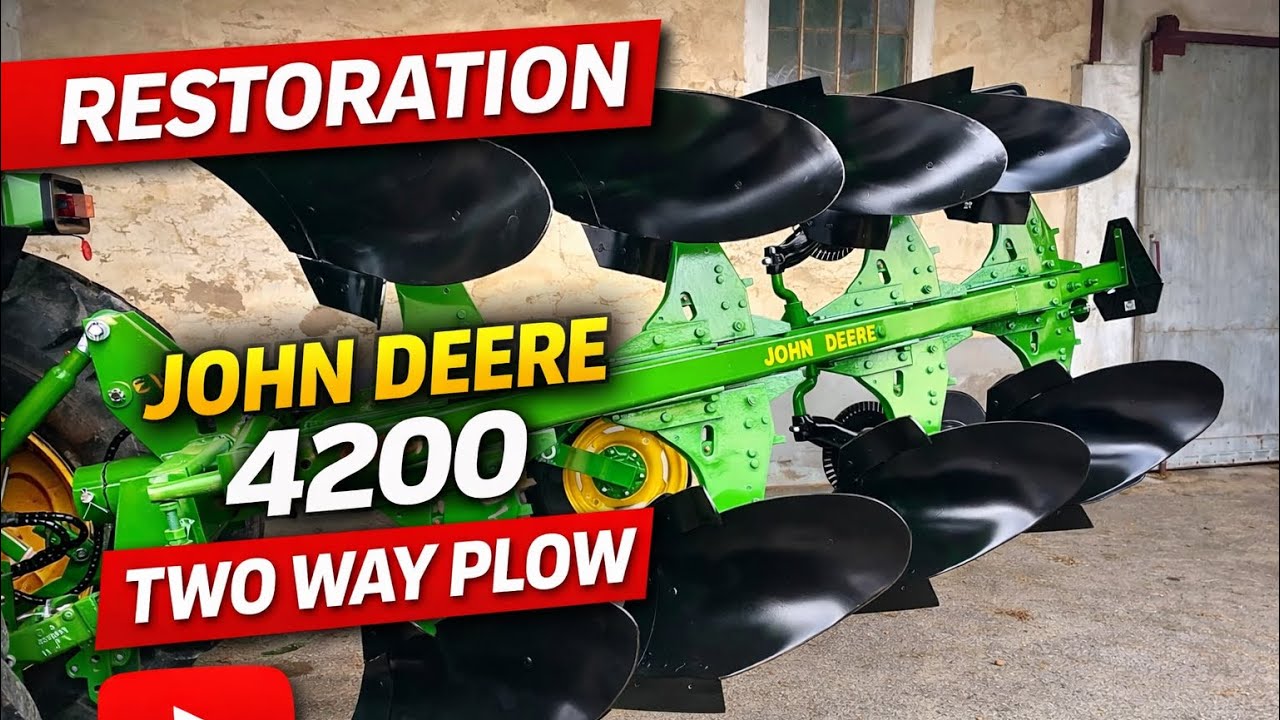 John Deere 4200 2 way plow full restauration