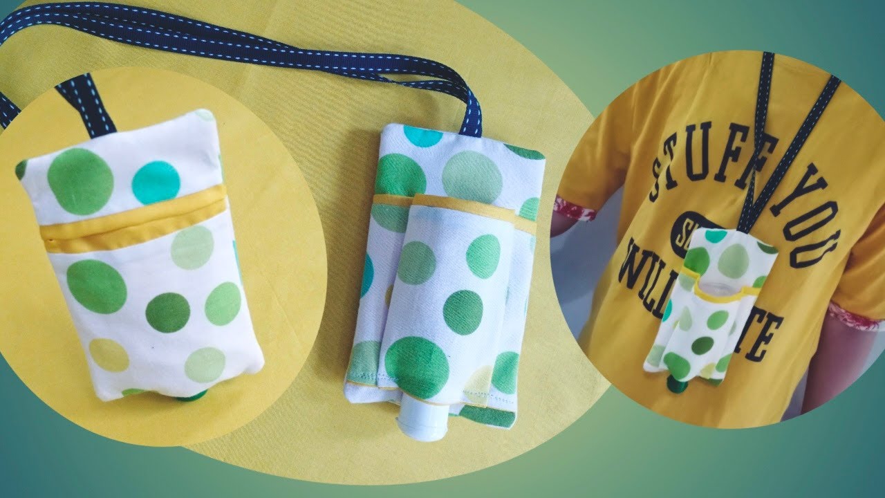 DIY Hand Sanitizer & Mask Holder | Double Sided Pouch | Mask Keeper Case | Hand Sanitizer Case Easy