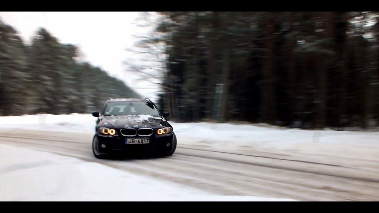 Bmw e91 320d snow drift