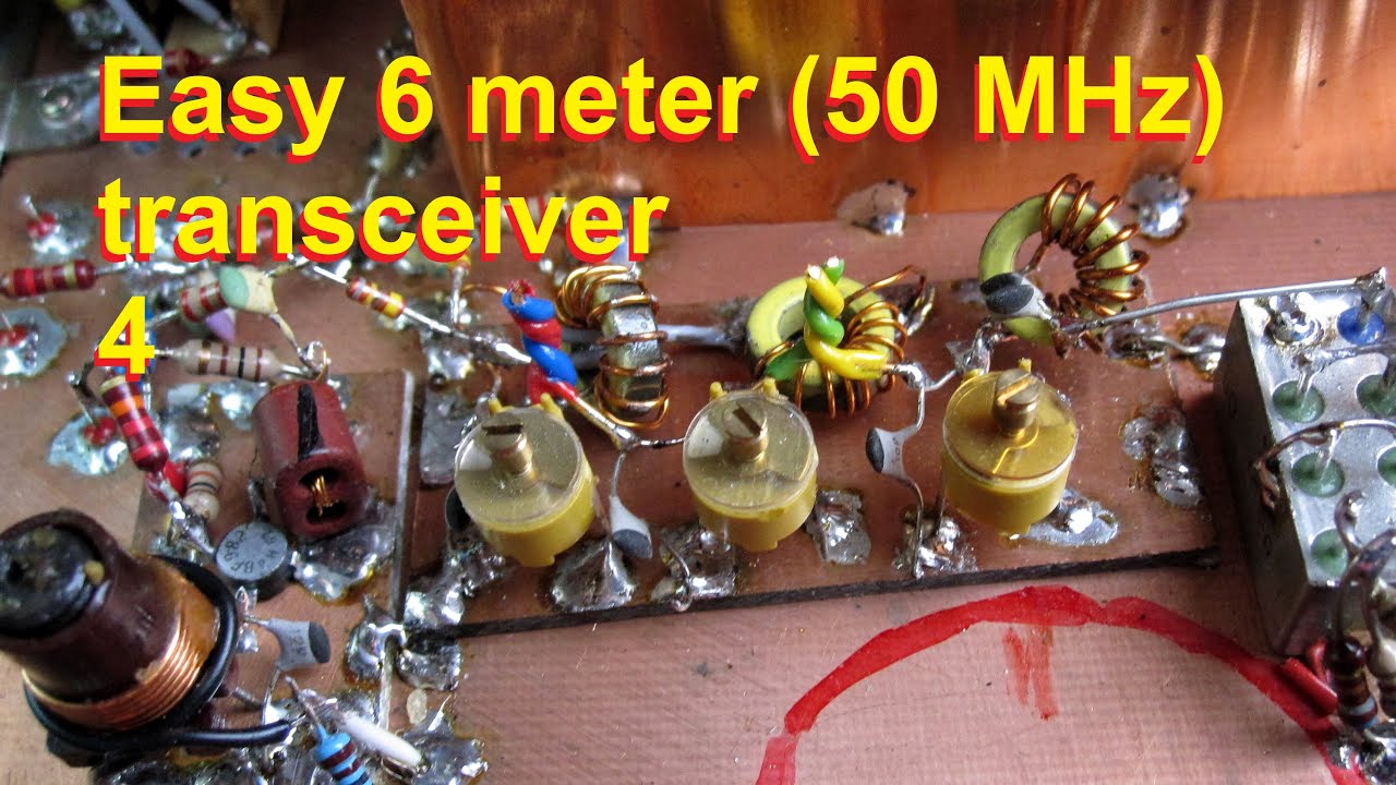 4: DIY experimental 6 meter (50 MHz) SSB transceiver, bandfilter and pre-amp