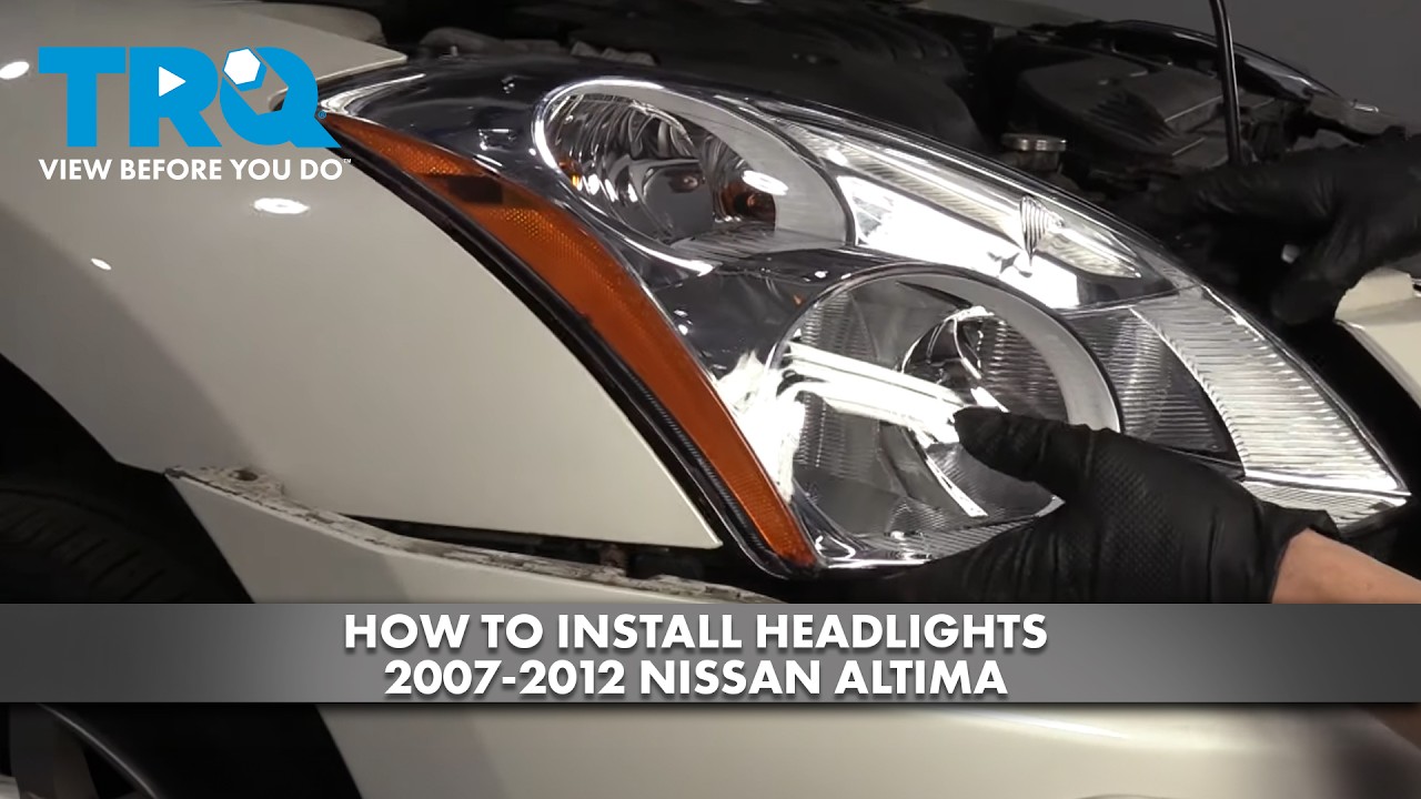 Как заменить фары Nissan Altima 07-12