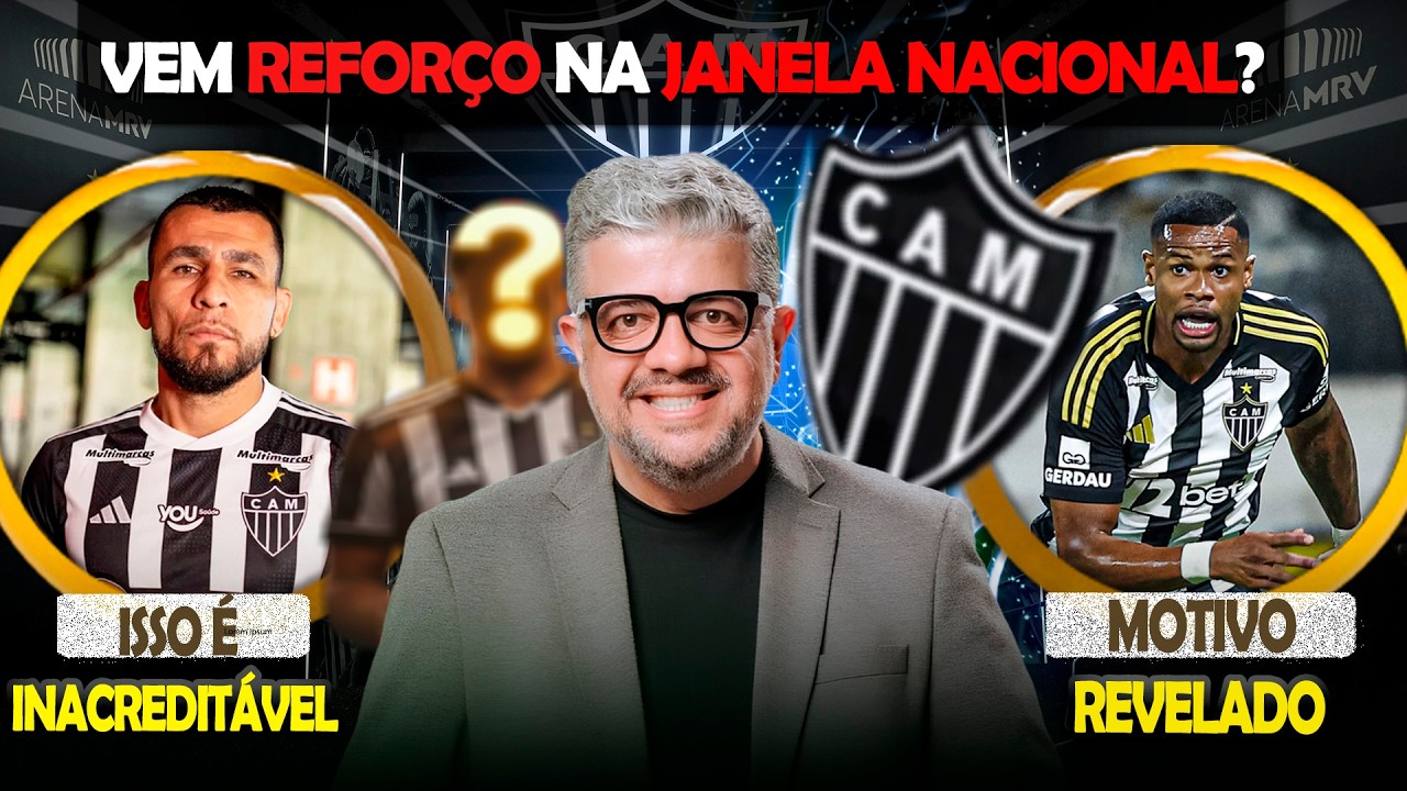 😮 ISSO É INACREDITÁVEL NO ATLÉTICO 🎯 VEM REFORÇO DO GALO NA JANELA NACIONAL? 🔥REVELAÇÃO DE JR SANTOS