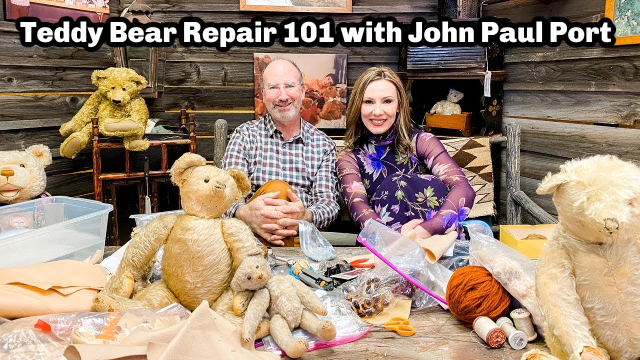 HOW TO FIX AND REPAIR ANTIQUE AND VINTAGE TEDDY BEARS 101 | JOHN PAUL PORT *secrets from the expert*
