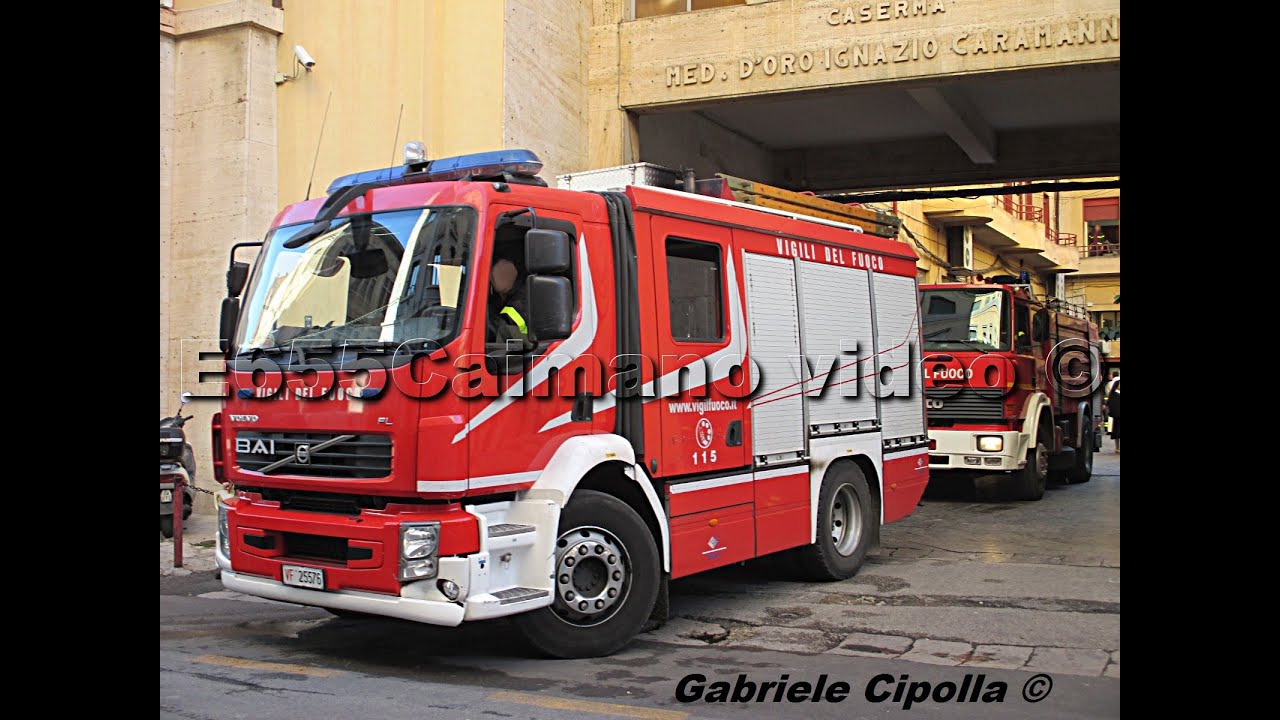 [HD - Sirena Pompieri] 7x Vigili del Fuoco in Azione+4x Ambulanza in Sirena-7 Fire Trucks Responding