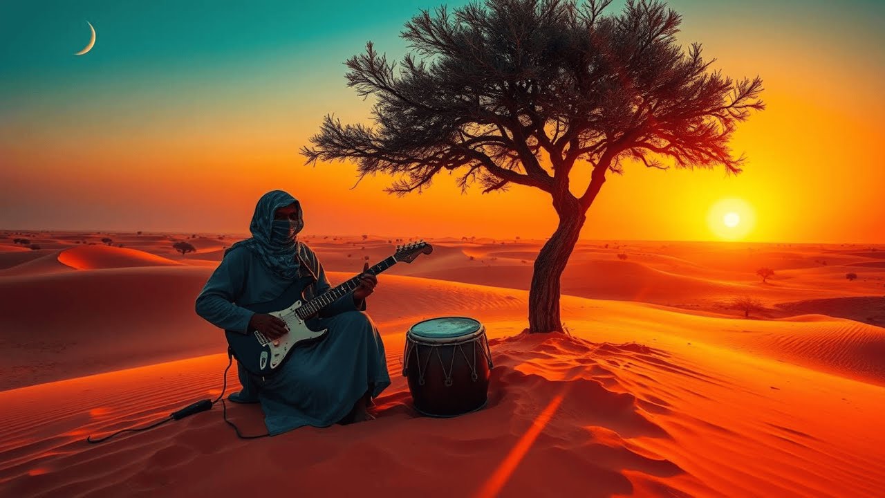 Best Tuareg Blues Guitar • Tinariwen Bombino Style • Beautiful African Relaxing Meditation Music