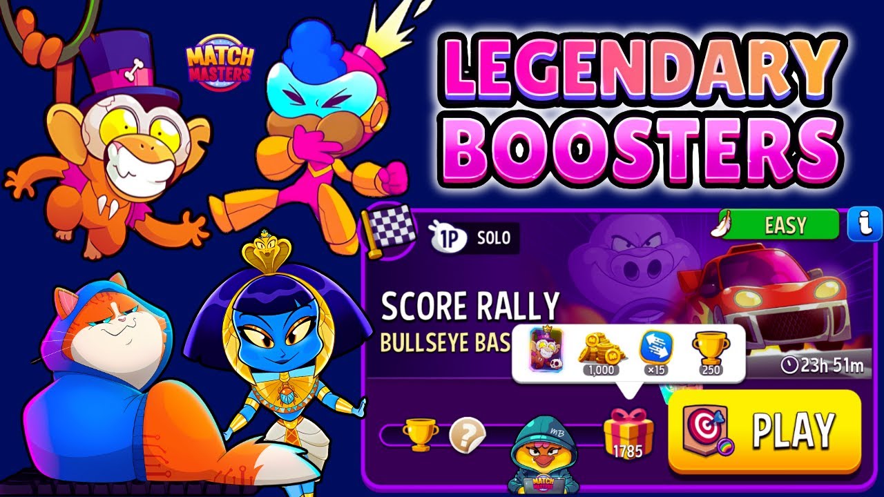 Bullseye Bash + Rainbow Solo Challenge Score Rally 1785p | Match Masters x4 Best Boosters