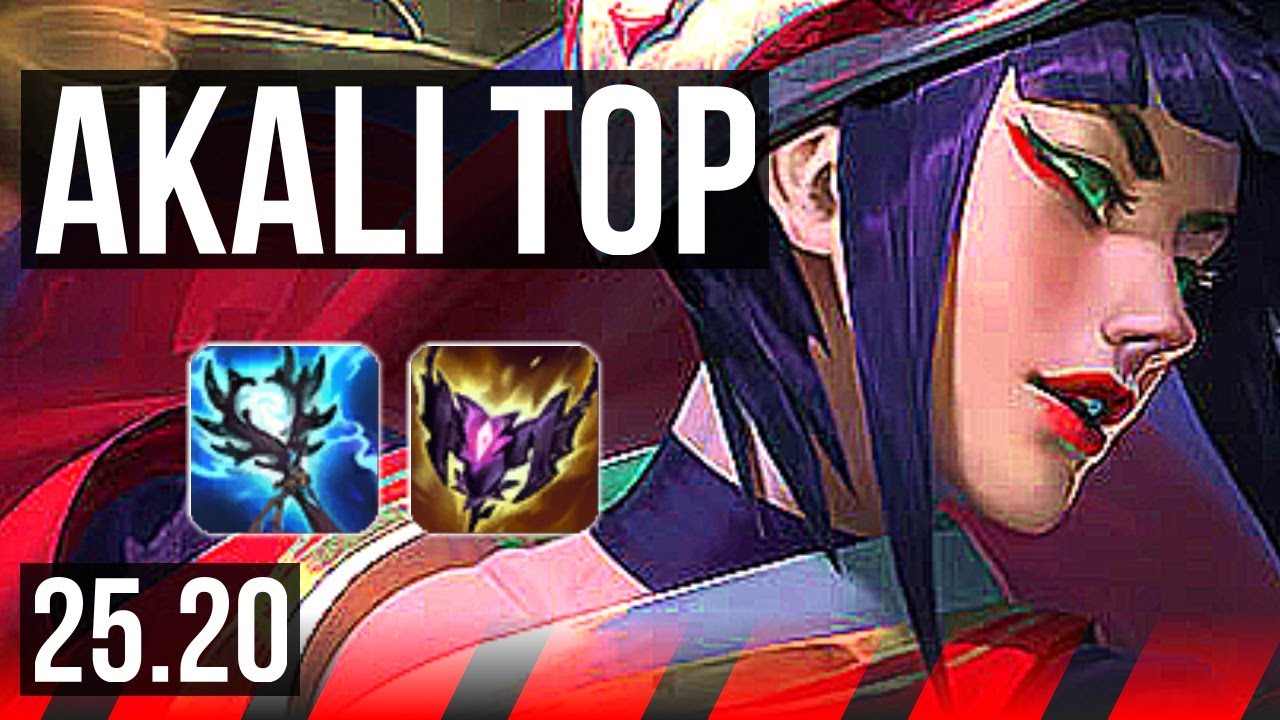 AKALI vs TEEMO (TOP) | 6 solo kills, Legendary | EUW Master | 25.20