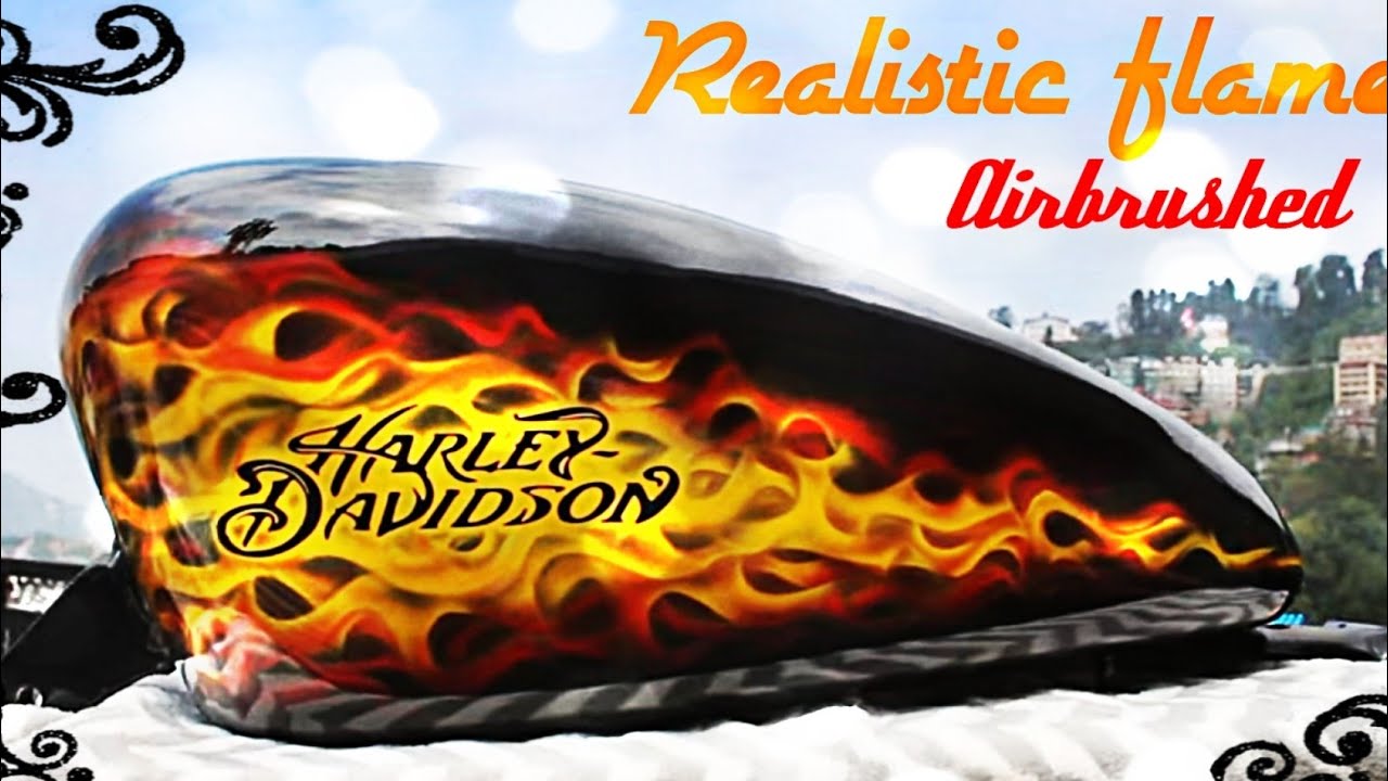 I Tried Custom Painted Flames On My Harley