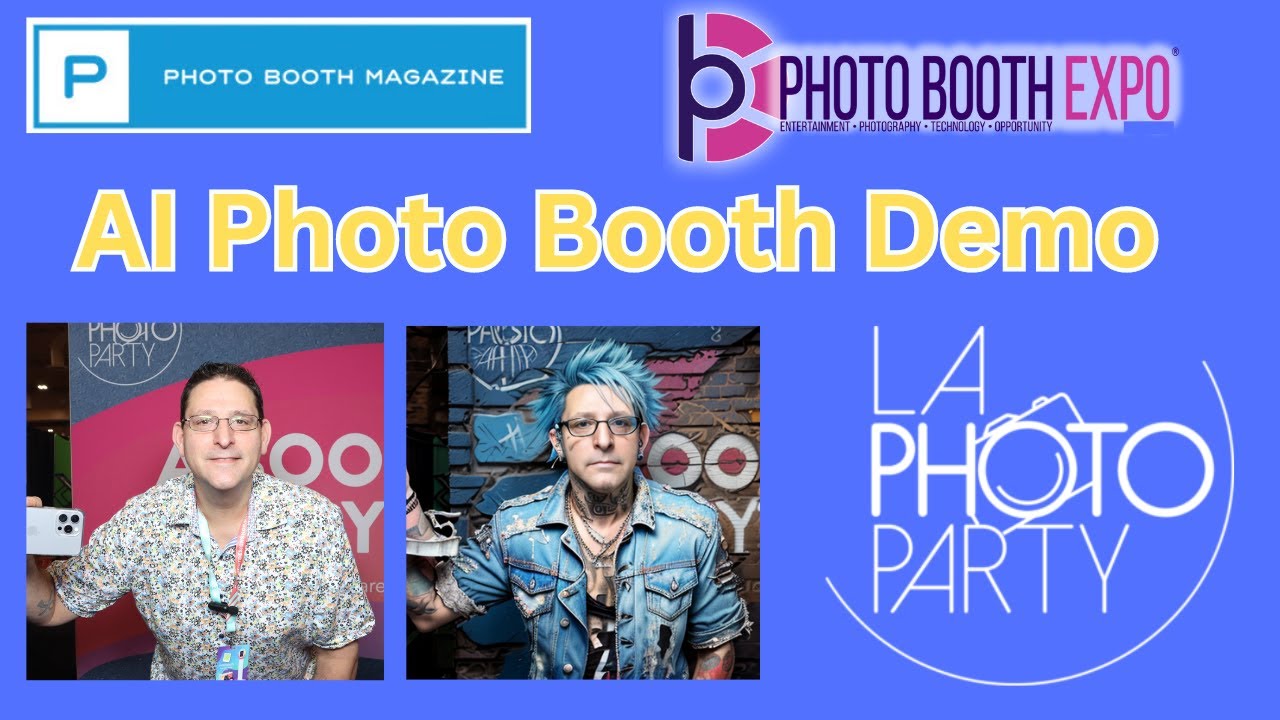 LA Photo Party AI Photo Booth Demo at PBX 2024