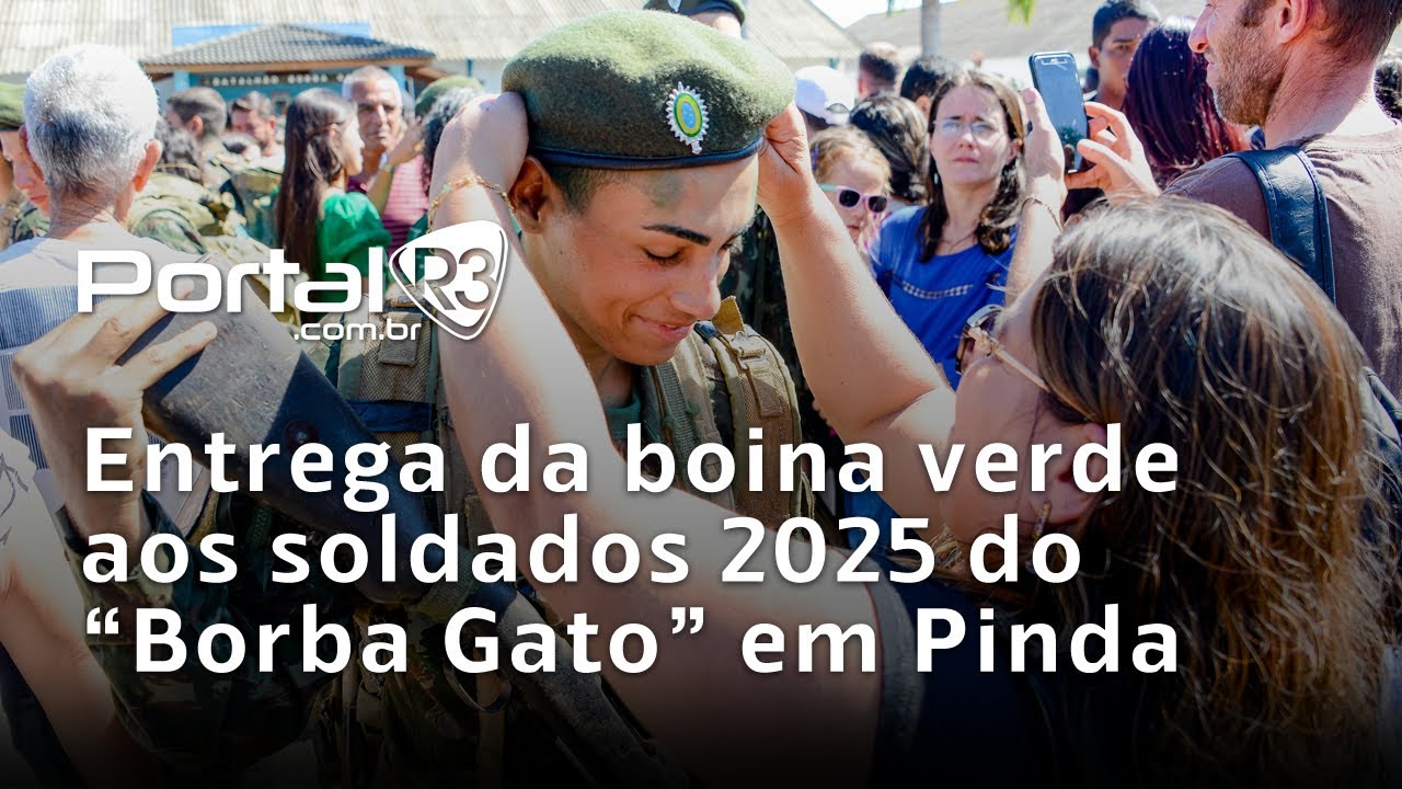 Entrega da Boina Verde reúne familiares e padrinhos no Batalhão Borba Gato em Pindamonhangaba