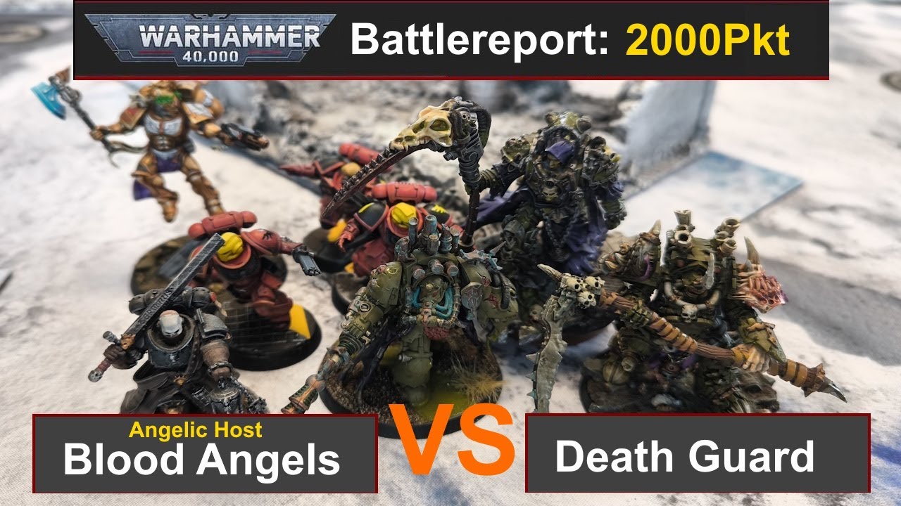 Warhammer 40k Battlereport: Blood Angels vs. Death Guard 2000Pkt 10Edi deutsch