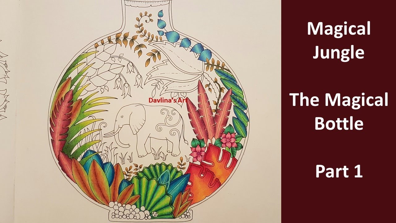 Magical Bottle | Part 1 | MAGICAL JUNGLE by Johanna Basford