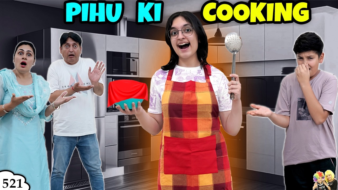 PIHU KI 1st COOKING | Ep 521 | Short Family Movie | Aayu and Pihu Show