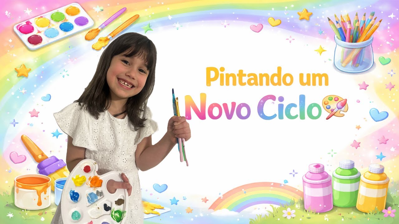 Pintando um Novo Ciclo 🎨💖 | Começando o Novo Ano com Arte e Cores | Tallynha #arteinfantil #criança
