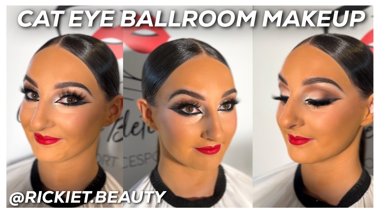 Демонстрация бального макияжа «кошачий глаз» | RickieT.Beauty