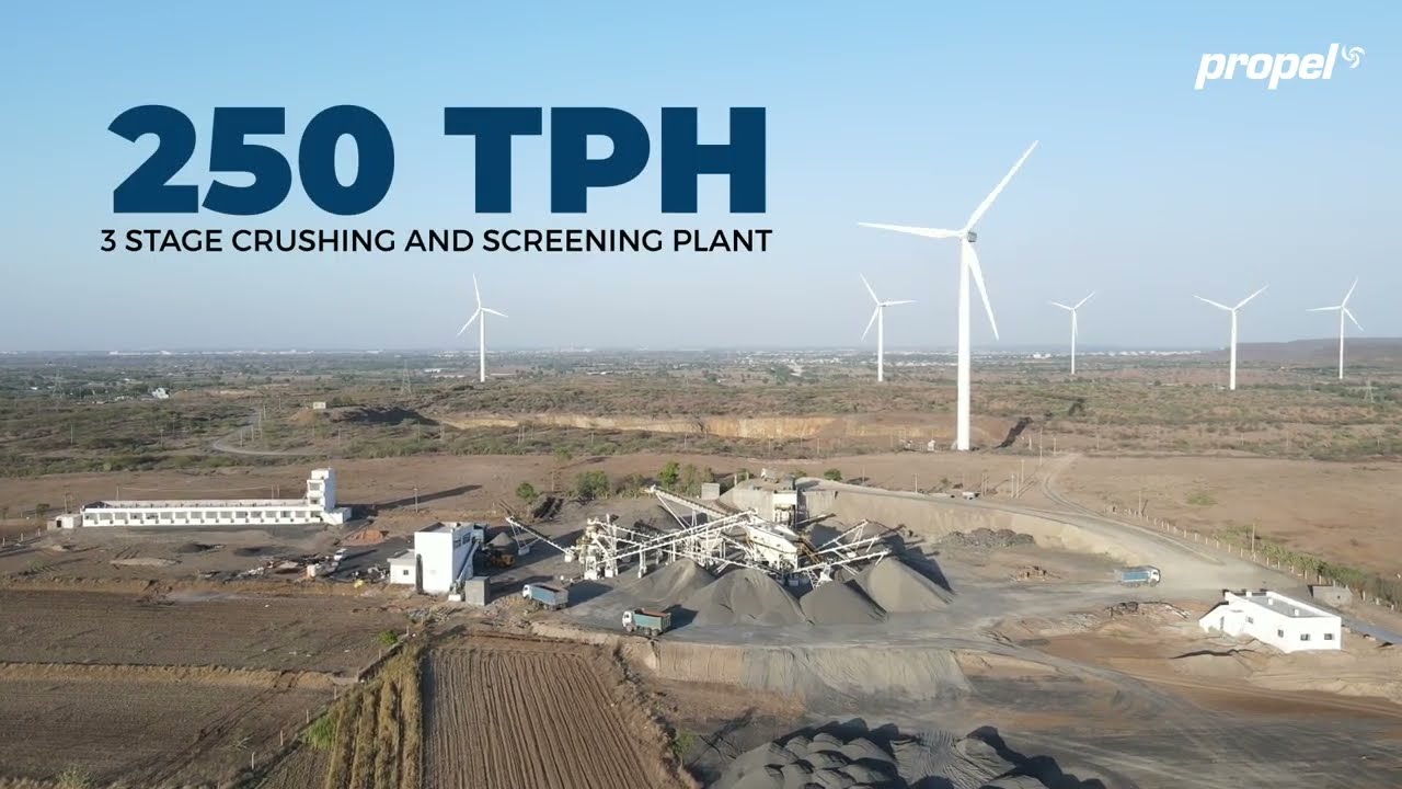 Propel in #Gujarat 🚩 Propel 250 TPH 3-Stage Crushing & Screening Plant