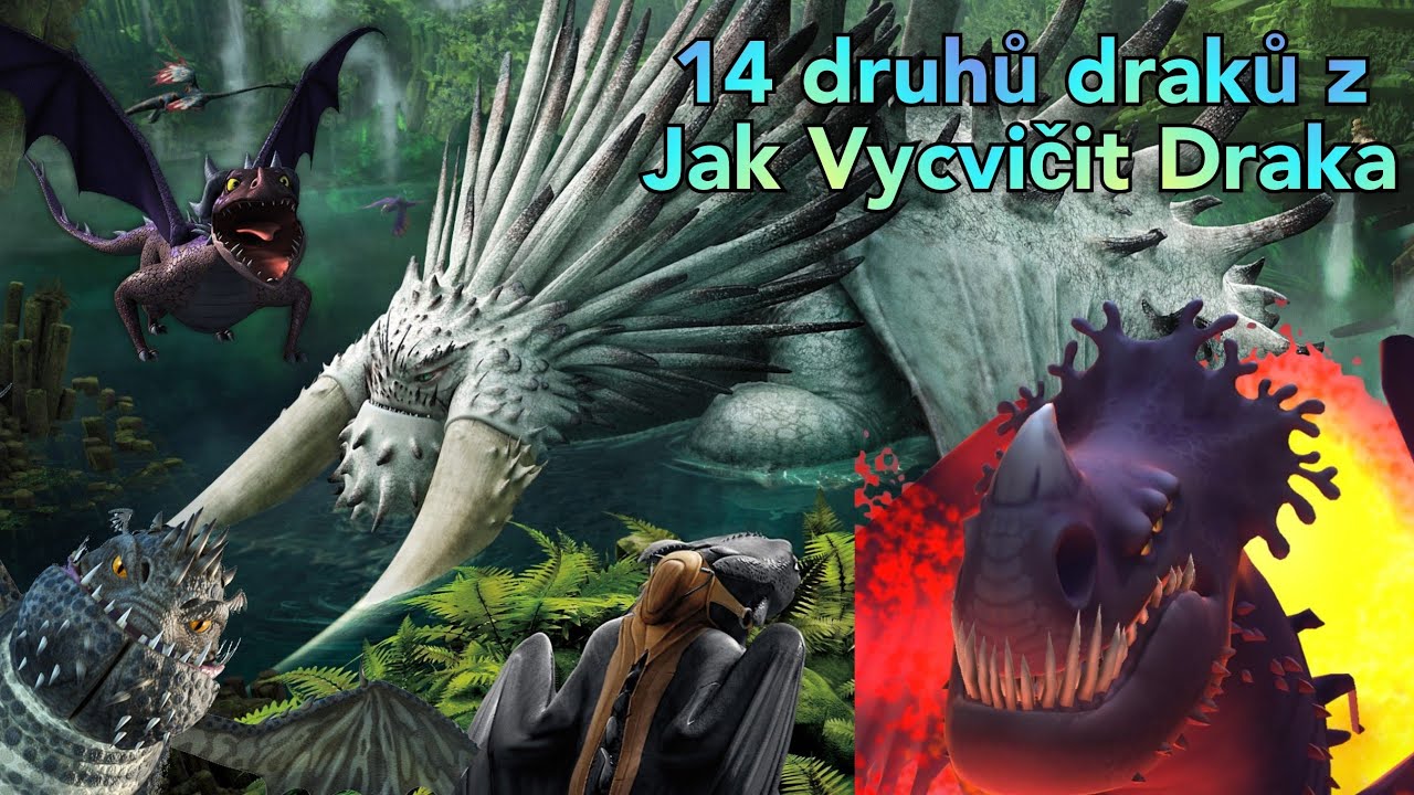14 Druhů draků z Jak Vycvičit Draka+ České názvy🐲 (Pt.2)
