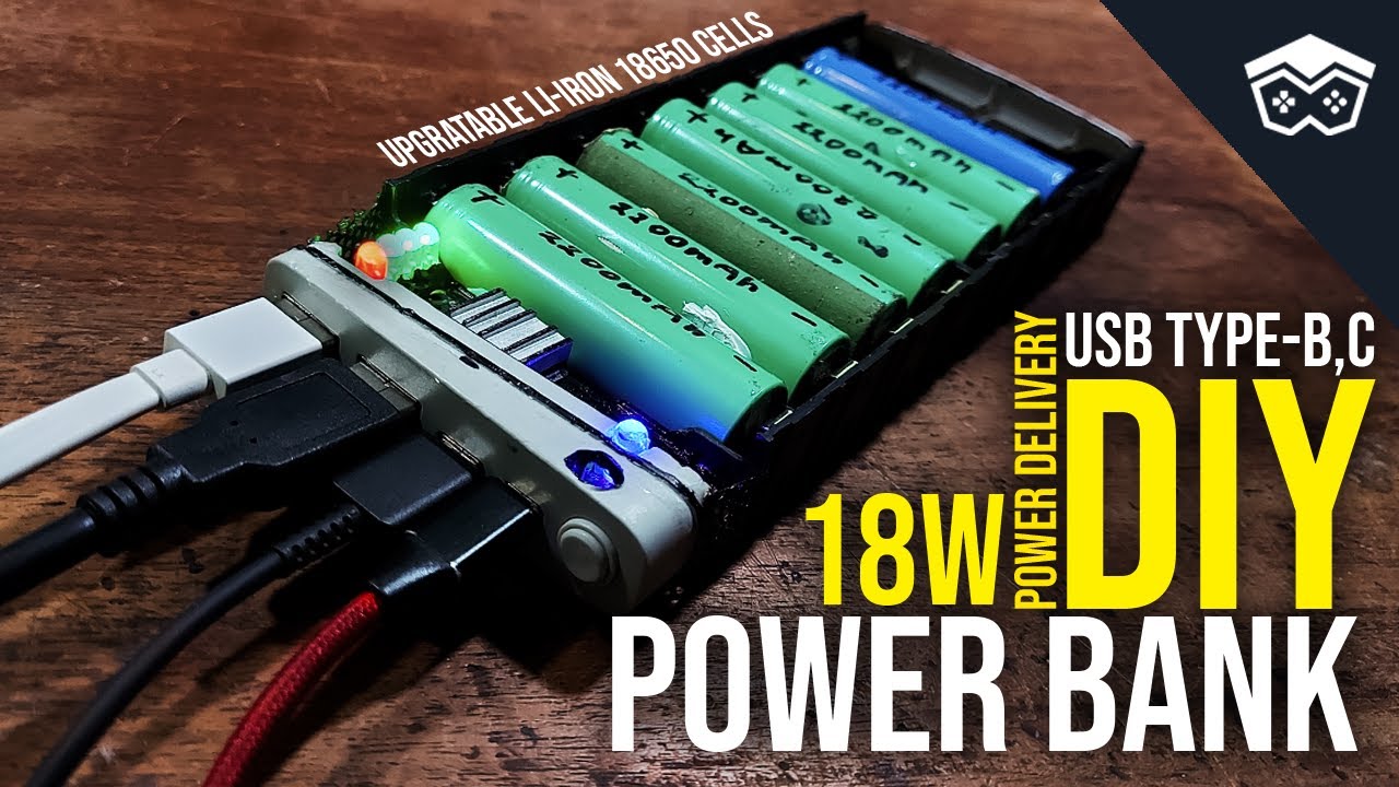 DIY Battery Changeable, Custom Type-C Power Bank Build