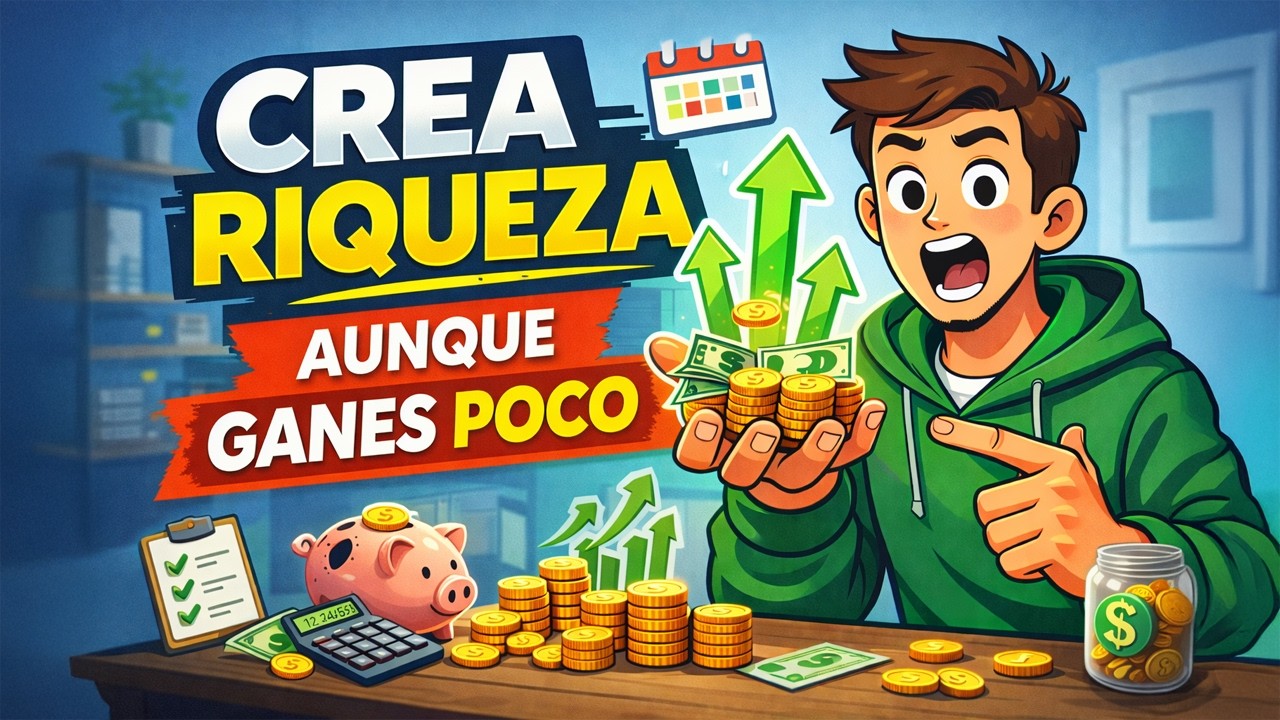 CREA RIQUEZA aunque GANES POCO 💰