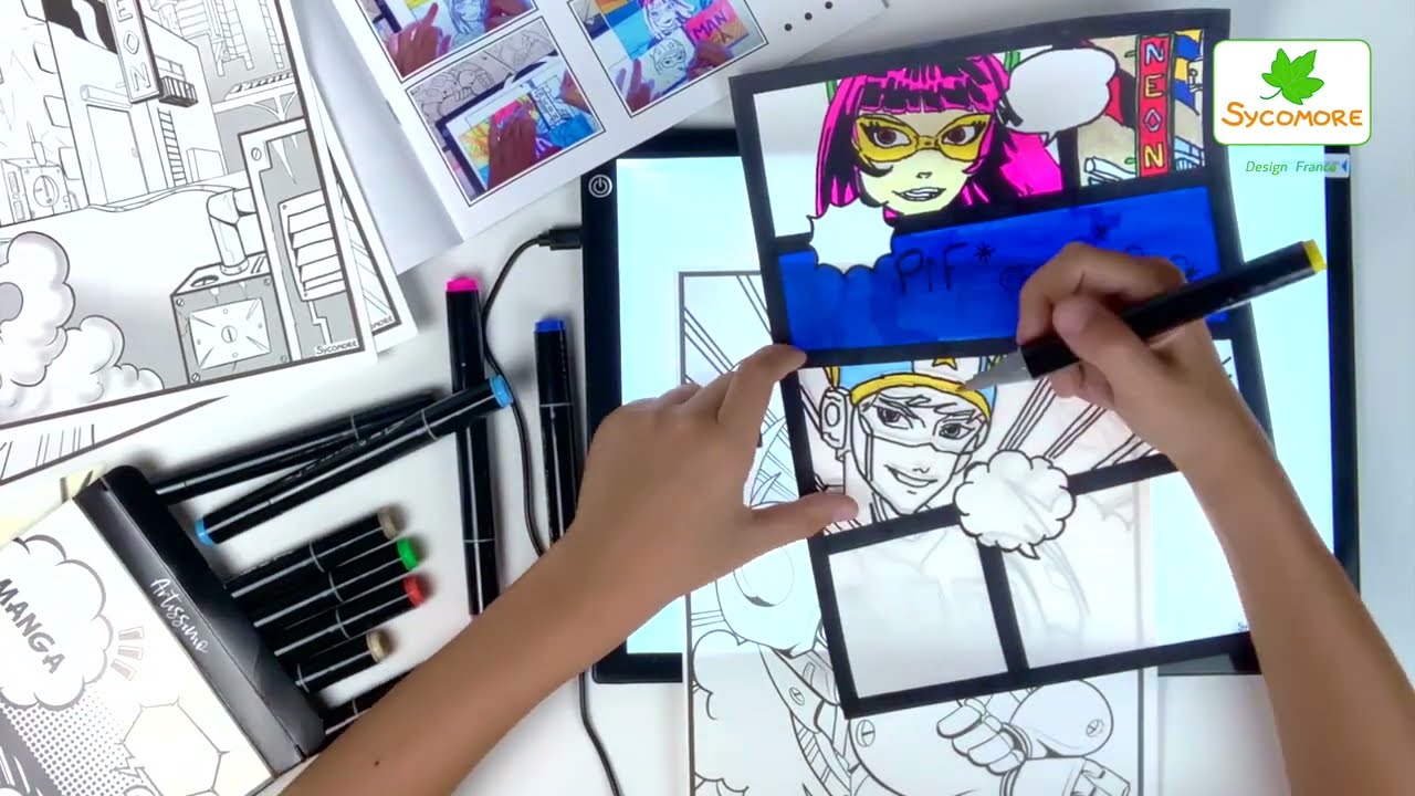CREA052 MANGA TABLETTE LUMINEUSE tuto 2