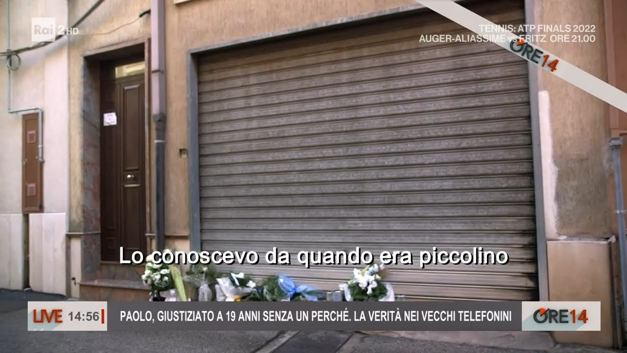 Paolo, giustiziato senza un perchè, la verità nei vecchi telefonini - Ore 14 del 17/11/2022