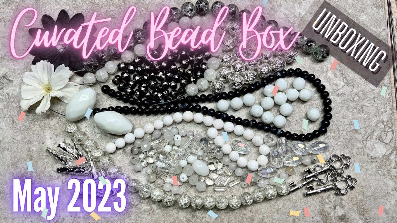 Curated Bead Box | May 2023 | Ebony and Ivory Collection