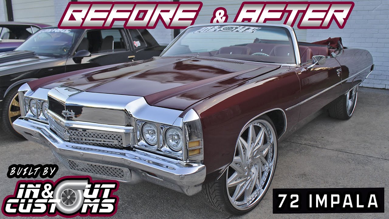 BEFORE & AFTER : Donkmaster Debuts 72 IMPALA - LS Swap, Stitched By Slick Interior , Rucci Wheels