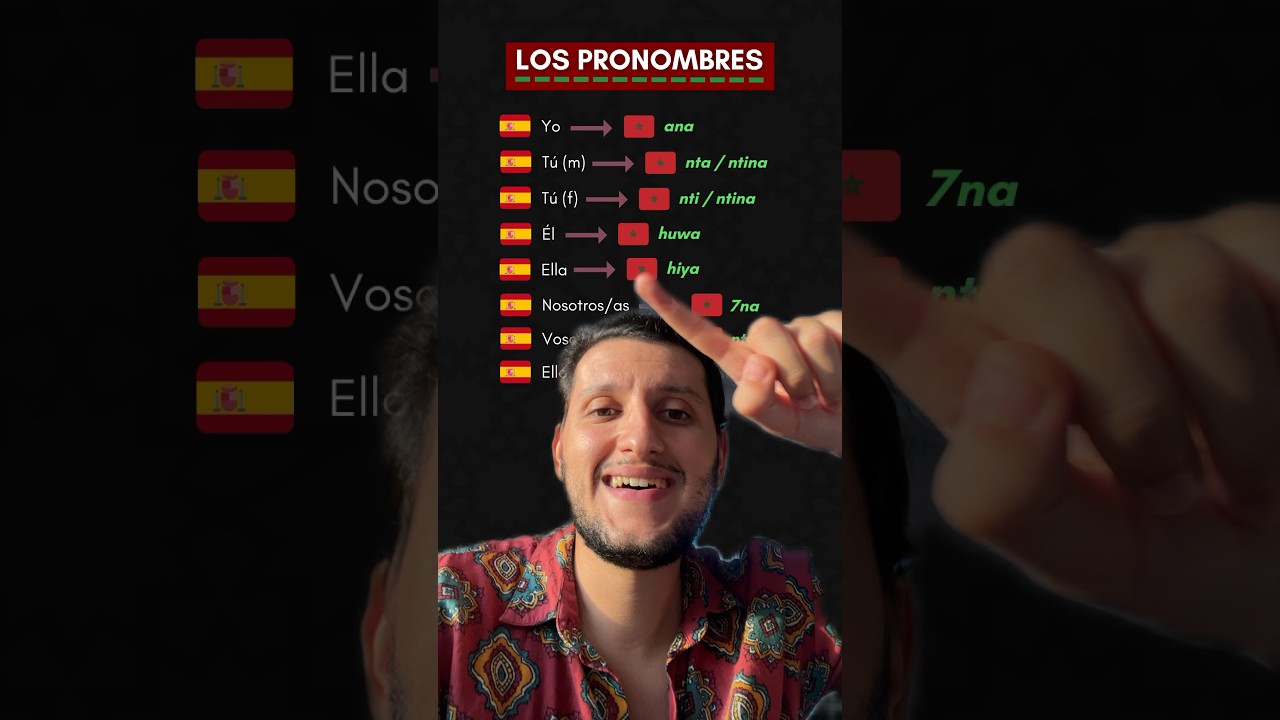 Los pronombres en &Aacute;rabe Marroqu&iacute; Dariya - Darija
