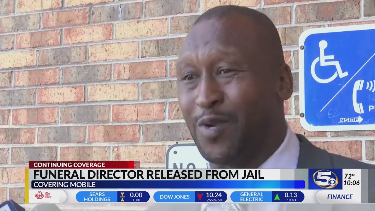 Prichard funeral director bond set, released from jail
