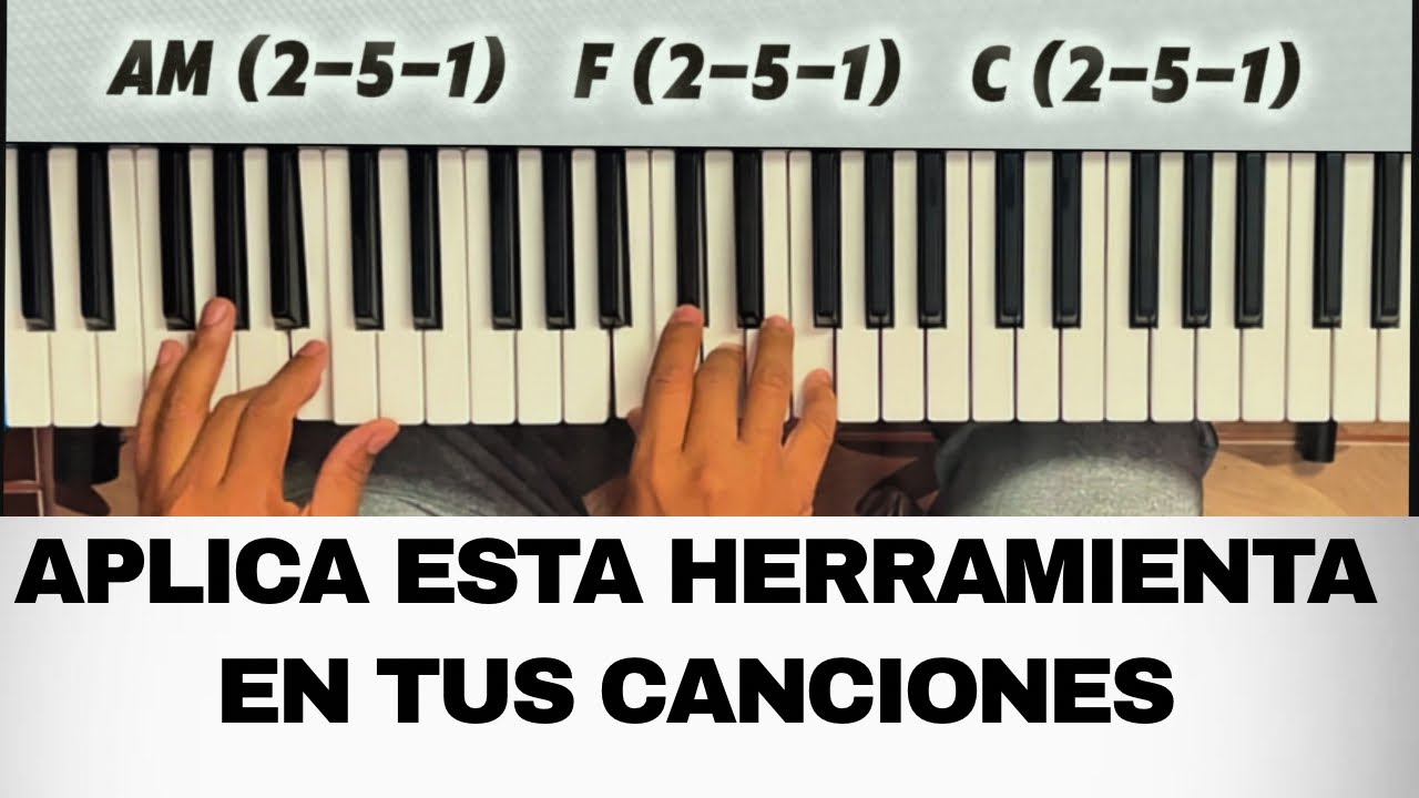 Tutorial Cómo Usar el 2-5-1 en el Piano y Aplicarlo a tus Canciones #piano