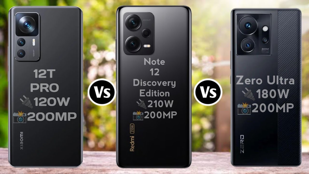 Xiaomi 12T Pro vs Redmi Note 12 Discovery Edition vs Infinix Zero Ultra