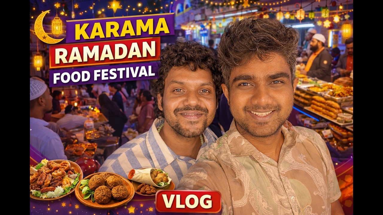 A Day in My Life in Dubai 🇦🇪 “Karama Ramadan Festival Vlog – Mouthwatering Dishes!”