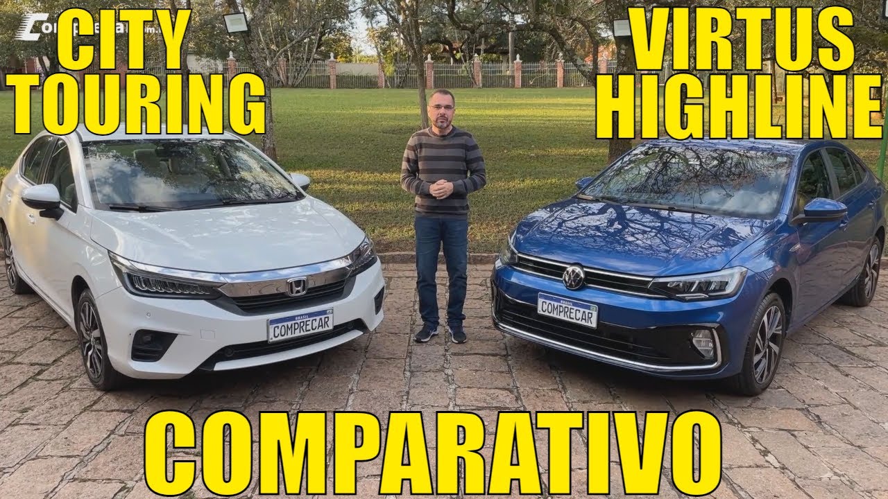 Comparativo: Volkswagen Virtus Highline 2023 x Honda City Touring 2022