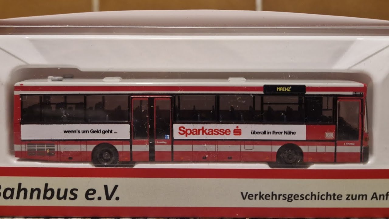 Rietze 77302-2 mercedes Benz O 407 DB Bahnbus Bundesbahn sondermodell #modellbus #rietze #mercedes 