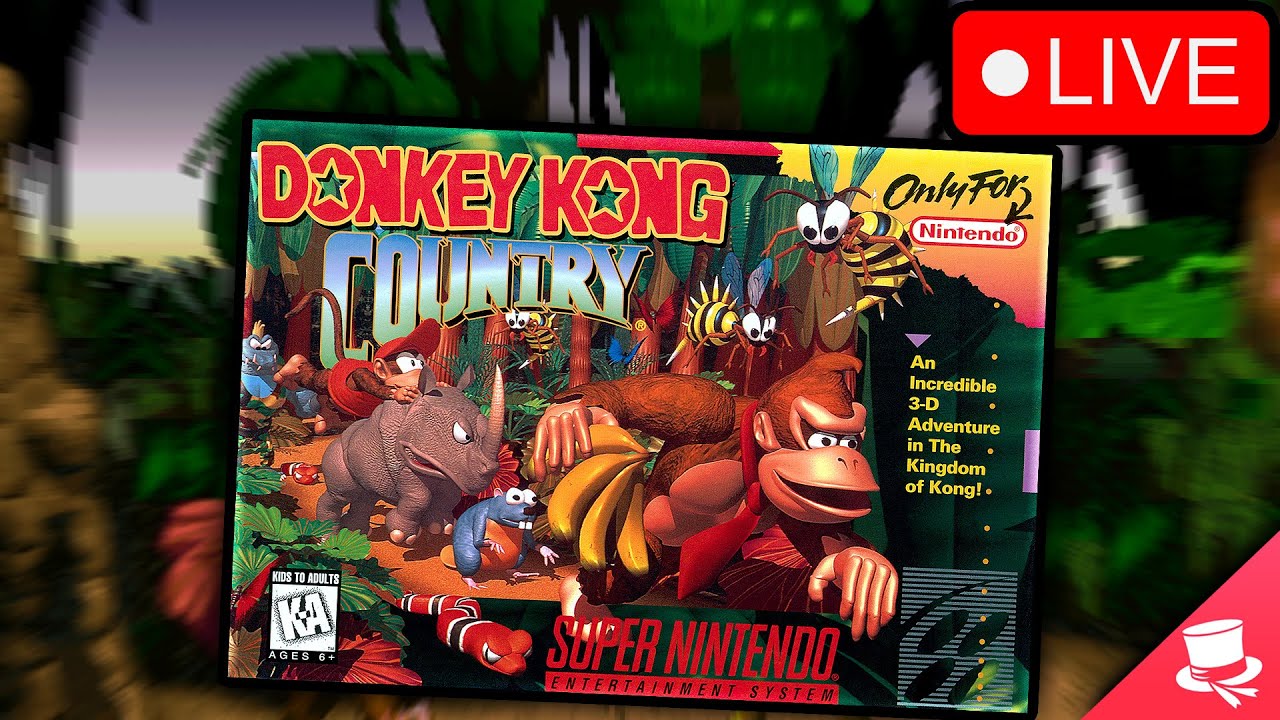 🔴 FIRST TIME PLAYING: Donkey Kong Country
