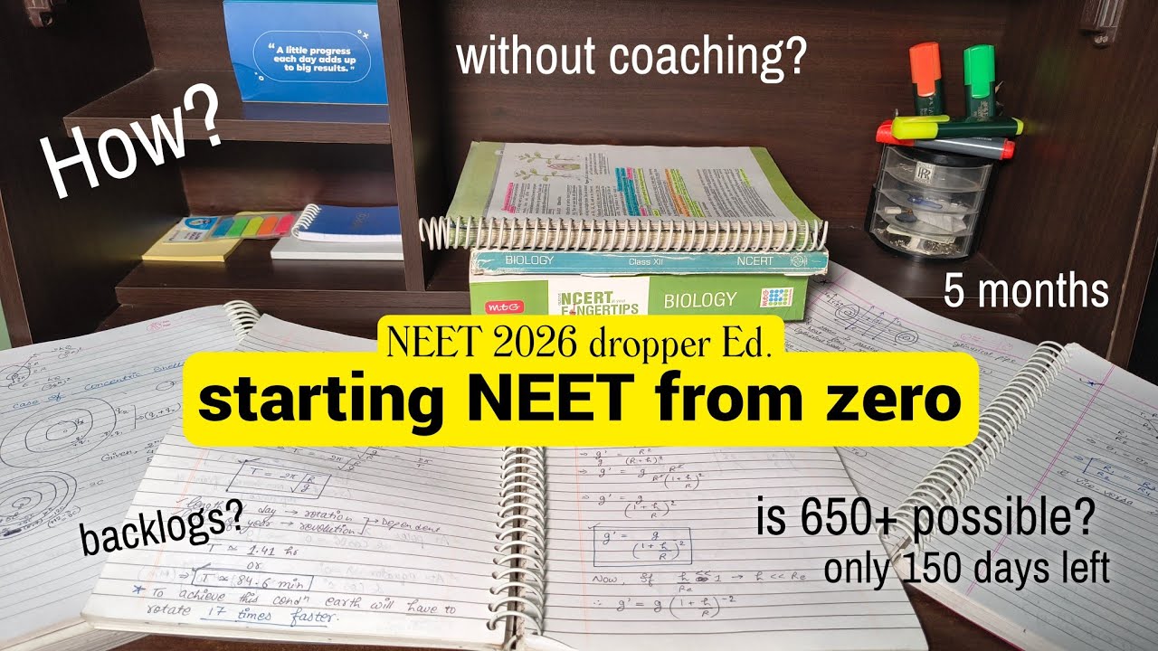 starting NEET from zero, NEET 2026 | How to go about it and more....